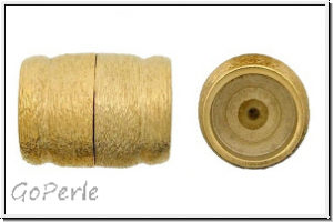 Magnetverschl�sse, Endkappen, geb�rstet, 23K verg., 26x20 mm, 1 Paar